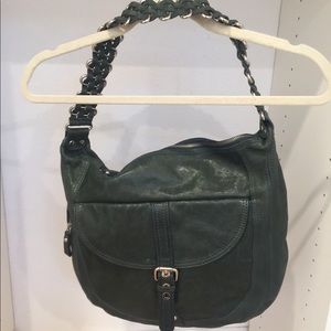 Emerald Green Leather shoulder bag